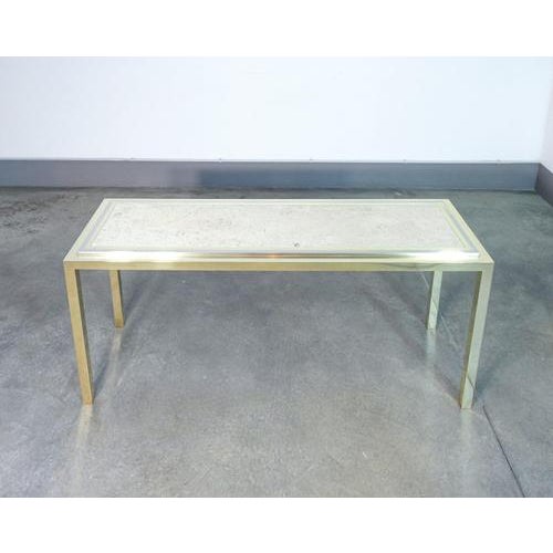 Console Table in Chromed Metal and Travertine Top For Sale - Image 17 of 18
