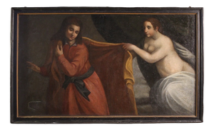 Italian Artist, Joseph and Potiphar's Wife, Nude, 1670, Oil on Canvas