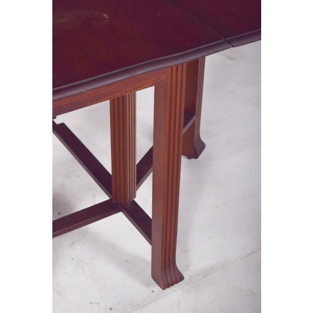 Antique European Flip Flap Oval-Top Table For Sale - Image 11 of 12