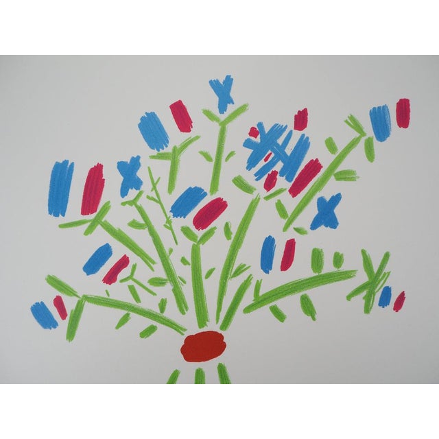 Pablo Picasso, The Blue, White, Red Bouquet, Lithograph For Sale - Image 3 of 6