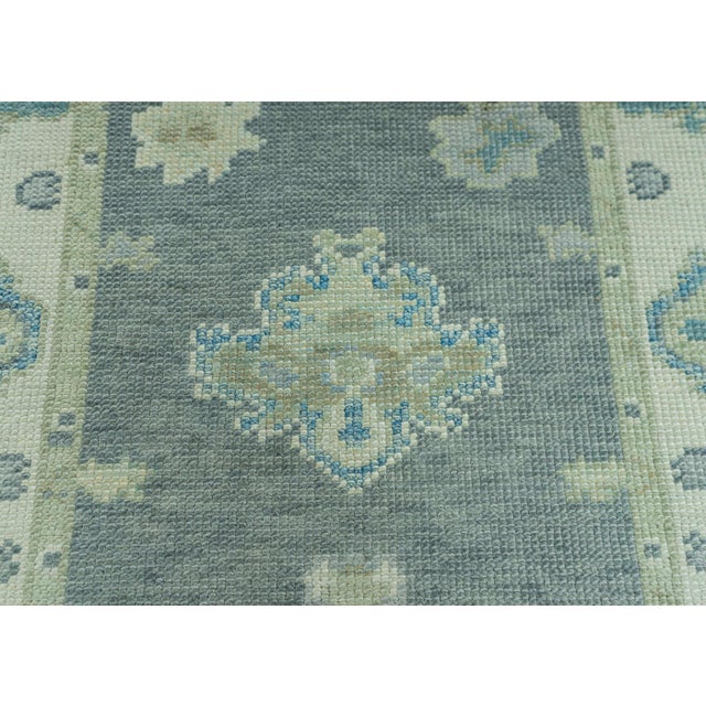 Turkish Turkish Oushak Rug 2'10" x 9' #19117 For Sale - Image 3 of 8