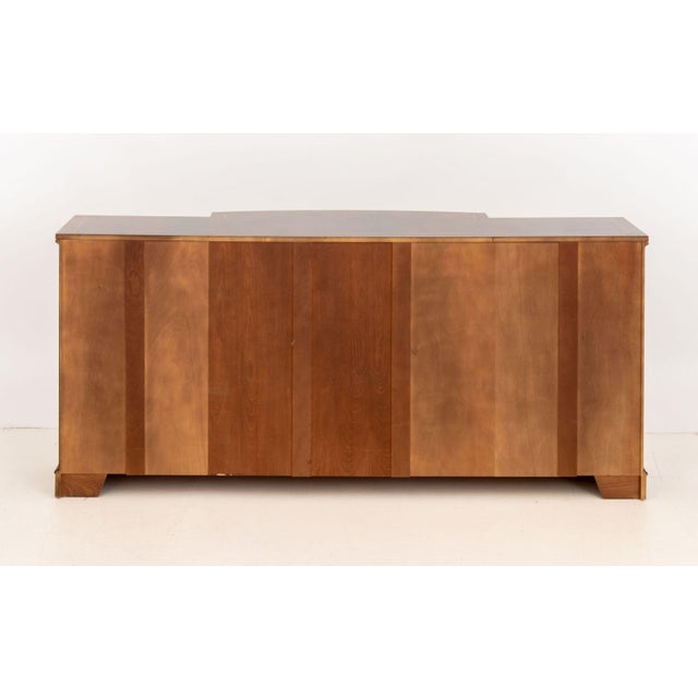 George III Style Flame Mahogany Breakfront Sideboard For Sale - Image 9 of 9