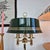 1960s Green Brass Bankers Typ 72 Table Lamp from Nya Öia, Sweden, 1960s For Sale - Image 5 of 12