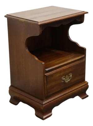 Cresent Furniture Solid Cherry Traditional Style 20" Open Cabinet Nightstand