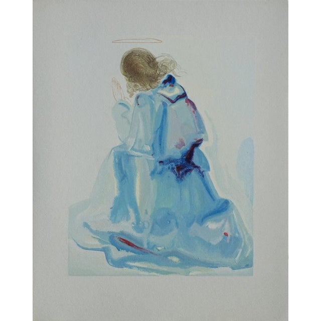 Salvador Dali, The Angel, Woodcut For Sale - Image 7 of 7