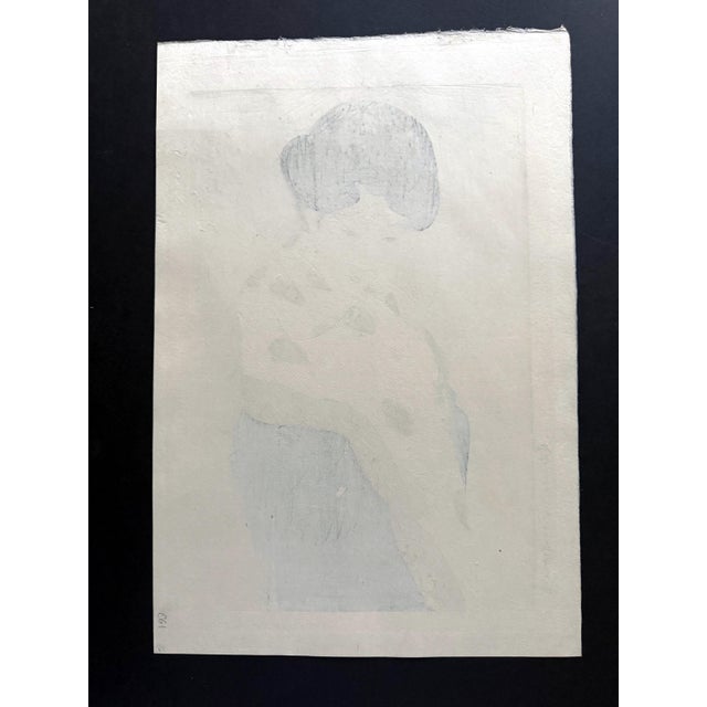Mid-Century Modern Japanese Large Woodblock Print It Looks Like Snow by Ito Shinsui For Sale - Image 3 of 14