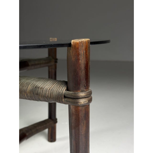 Vintage Rattan Coffee Table For Sale - Image 5 of 15