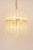 Metal Gilt Brass & Crystal Glass Rods Chandelier by C.Palme, Germany, 1970s For Sale - Image 7 of 14