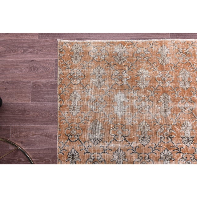 Vintage Turkish Rug in Wool, 1960s For Sale - Image 10 of 12