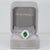 Modern 2Ct Tsavorite Garnet Ring With Natural Diamond Accents: Solid 14k Gold, 9x6.5mm, Size 6.75 For Sale - Image 3 of 9