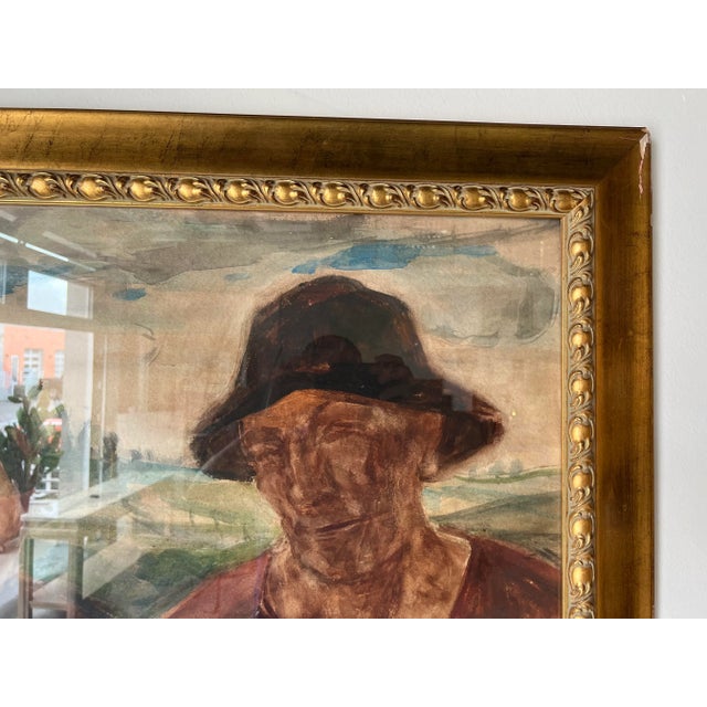 Felix Gogo ( Belgium 1872 -1953 ) Impressionist Abstract Portraits Painting, Framed For Sale - Image 10 of 13