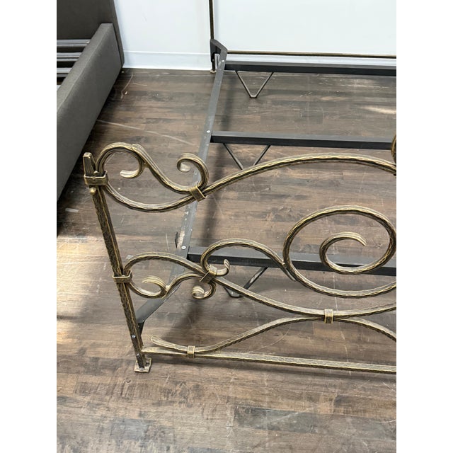 Full Size Claudio Rayes Wrought Iron Bed Frame, Model 20 For Sale - Image 11 of 12