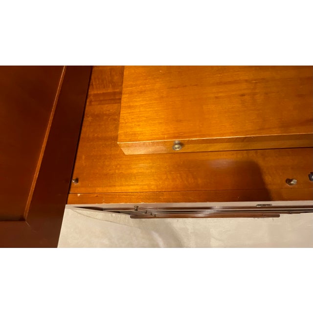 Wood Vintage Grange Cherrywood Armoire For Sale - Image 7 of 7