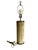 Mid-Century Modern A Pair of Mid-Century Hair-on-Hide Wrapped Table Lamps With Brass Trim For Sale - Image 3 of 18