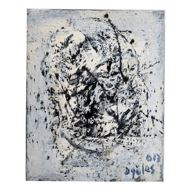 Dyap Guler, Fragmented Man Profile, Abstraction, Mixed Media on Canvas For Sale