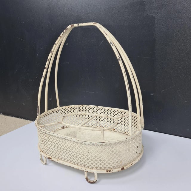 Bottle and Glass Holder attributed to Mathieu Mategot, 1950s For Sale - Image 11 of 11