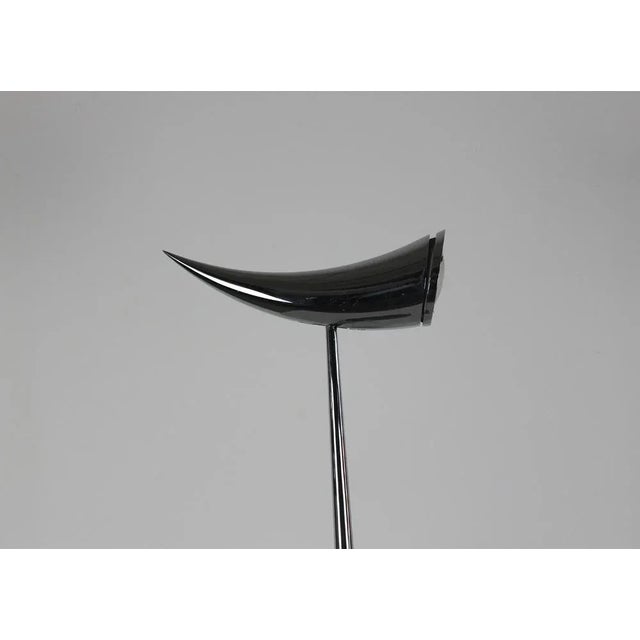 1980s Ara Table Lamp in Polished Chromed Metal by Philippe Starck for Flos, Italy, 1988 For Sale - Image 5 of 10