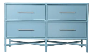 Verona Four-Drawer Dresser, Pool Blue