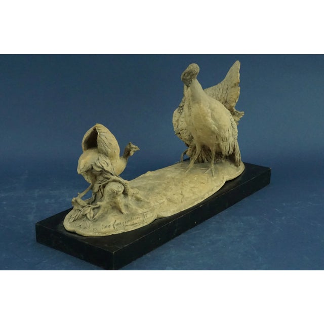 20th Century Art Nouveau Group of Turkeys and Rooster by Guido Cacciapuoti, Italy, 1920s-1940s For Sale - Image 6 of 18