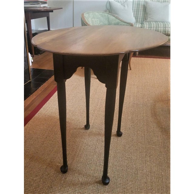 Vintage Traditional Oval Wood Side Table Chairish