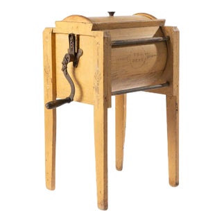 Circa 1890 Blanchard Wooden Butter Churn For Sale