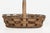 Handwoven Oval Splint Gathering Basket With Hard Wood Base For Sale - Image 4 of 13