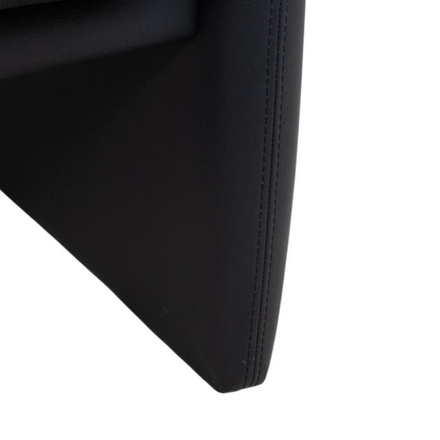 3-Seater and 2-Seater Sofas and Ottoman in Dark Blue Leather from Leolux, Set of 3 For Sale - Image 11 of 18