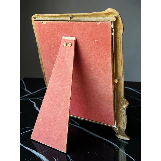 Metal Art Nouveau Table Mirror by Pierre Bex, France, 1970s For Sale - Image 7 of 8