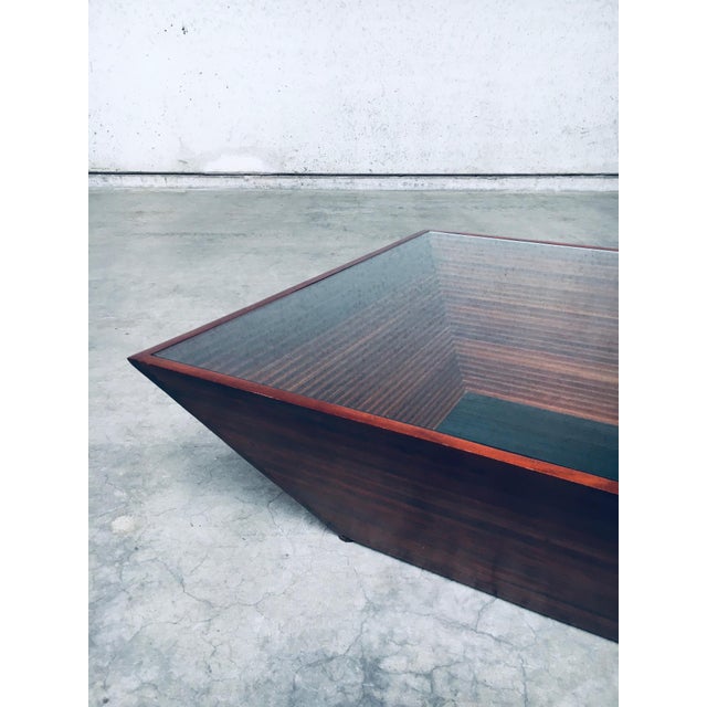 Postmodern Reverse Pyramid Coffee Table, 1980s For Sale - Image 12 of 18