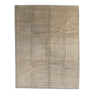 Modern Hand-Knotted Gabbeh Weave Rug 8'1" X 10'5" For Sale