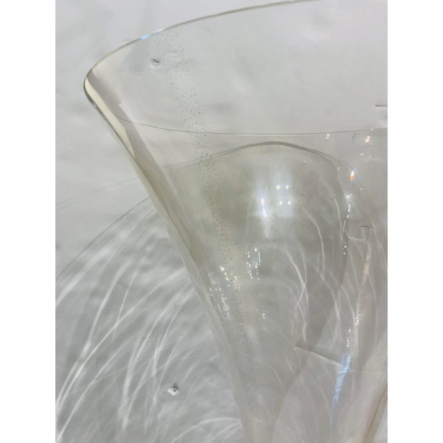 Modern Global Views Modern Golden Glass Trumpet Vase For Sale - Image 3 of 5