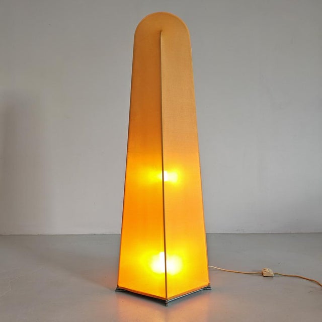 Kazuki Fabric Floor Lamp by K. Takahama for Sirrah, 1970s For Sale - Image 16 of 18