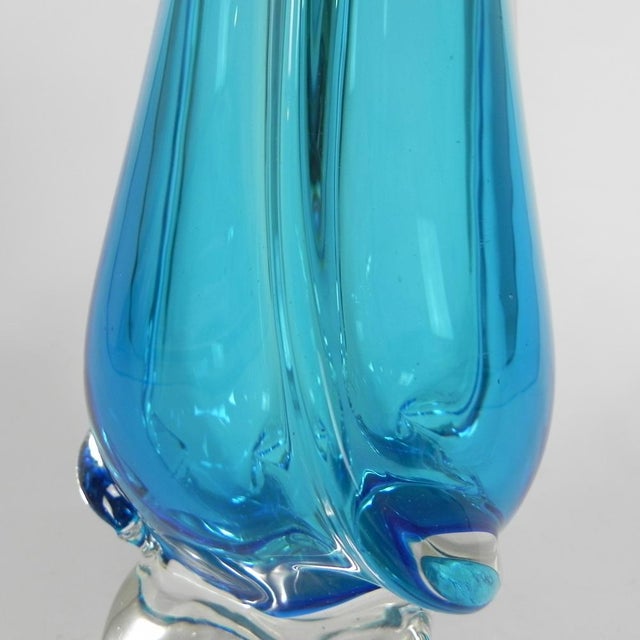 Vintage Glass Vase from Val St. Lambert, 1950s For Sale - Image 12 of 15