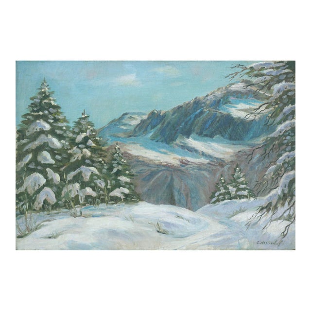 Late 19th Century Landscape - "After the Snow" by Constantin Aleksandrovich Westchiloff For Sale