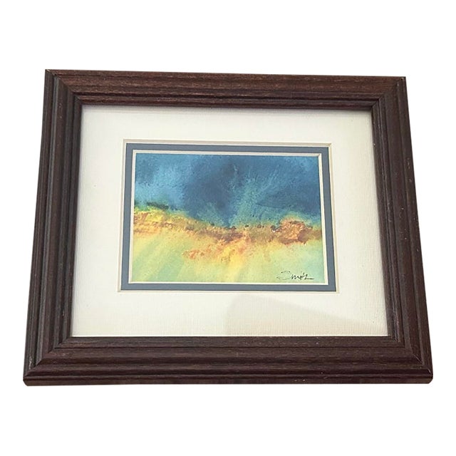 “Light Rhythms” Original Abstract Landscape Watercolor by Nancy Smith For Sale