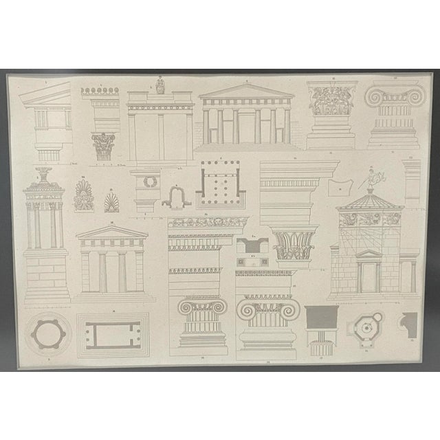 1920s French Gravure Print Classical Architecture For Sale - Image 4 of 10