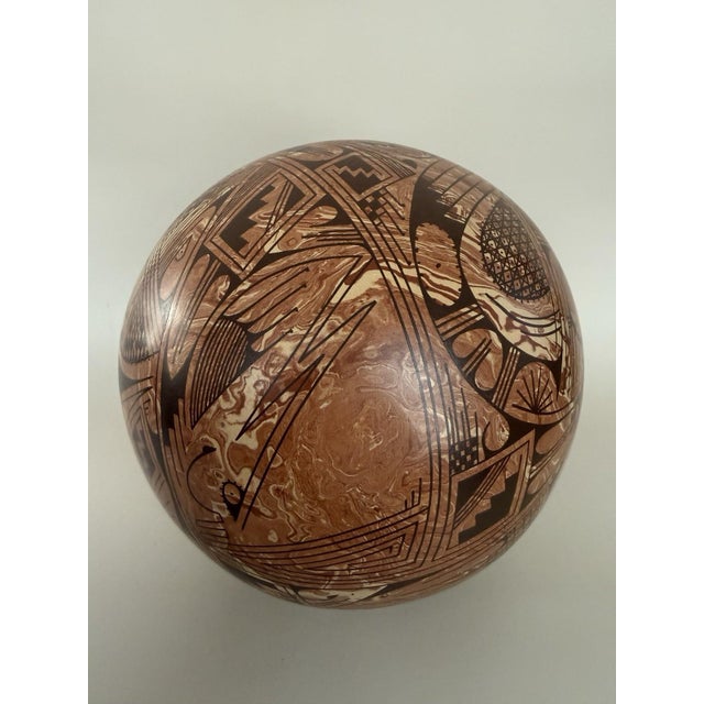 Ceramic Vintage Mata Ortiz Ceramic Pot For Sale - Image 7 of 8