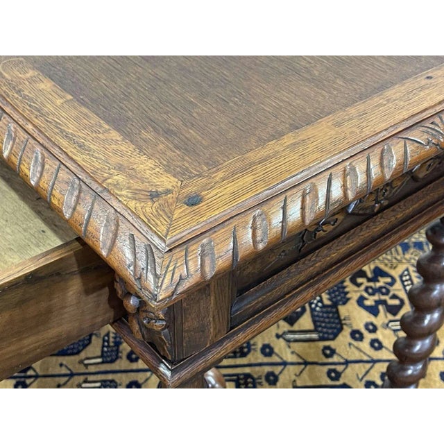 Henry II Oak Desk, Early 20th Century For Sale - Image 9 of 16