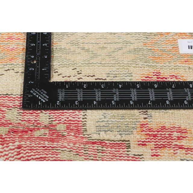Mid 20th Century Rustic Vintage Turkish Oushak Rug, 04'07 X 06'08 For Sale In Dallas - Image 6 of 10