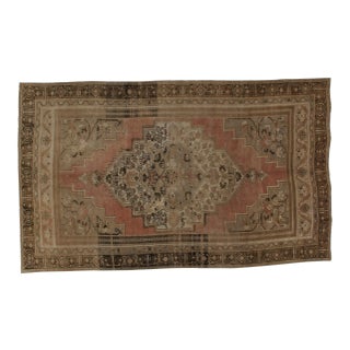 1960s Vintage Turkish Oushak Rug - 6′5″ × 10′8″ For Sale