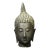Antique Thai Bronze Head of the Walking Buddha, Sukhothai Tradition For Sale
