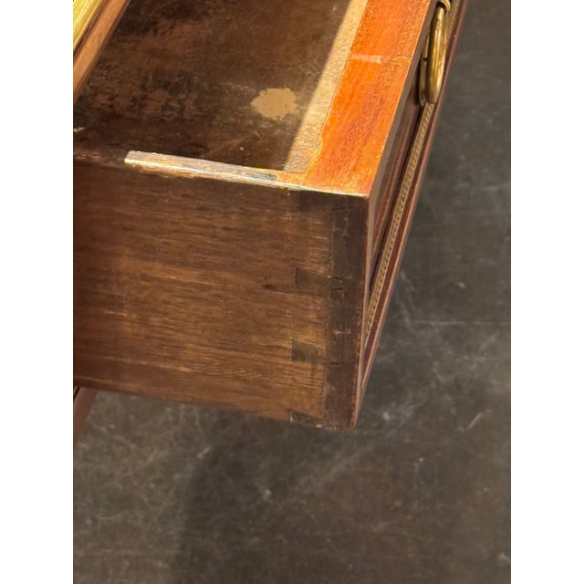 Large 19th C. French Louis XVI Walnut Bureau Plat For Sale - Image 11 of 11