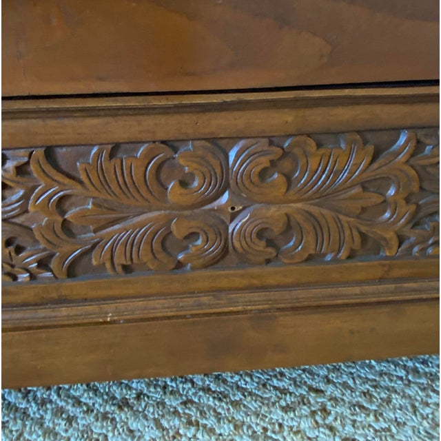Brown Vintage Javanese Indonesian Style Jati Wood Daybed Bench For Sale - Image 8 of 10