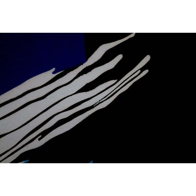 Printmaking Materials Zygmunt Czyz Surrealist Soaring Dove Signed Linocut on Paper 20/30 Framed 1987 For Sale - Image 7 of 12