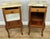 French Bedside Tables in Walnut with Marble Top, Set of 2 For Sale - Image 17 of 18