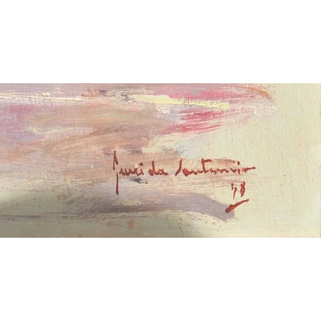 Impressionist Early 20th Century "St. Mark's Basilica" Landscape Painting, Framed For Sale - Image 3 of 4