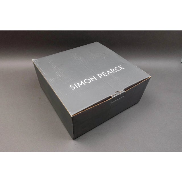 Transparent Late 20th Century Simon Pearce Bless This Home With Love and Laughter Crystal Centerpiece Bowl For Sale - Image 8 of 8