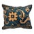Pillow W/Antique Persian Rug Fragment,1'1" X 1'4" For Sale