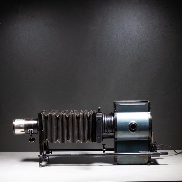 Antique Baush & Lomb Baloptican Magic Lantern Slide Projector and Original Case c.1911 For Sale In San Francisco - Image 6 of 17