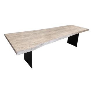 Restoration Hardware Live Edge Dining Table Ten Feet For Sale